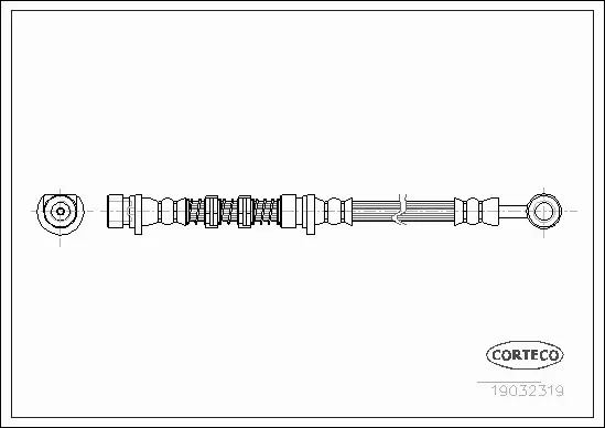 CORTECO PRZEWÓD HAMULCOWY 19032319 