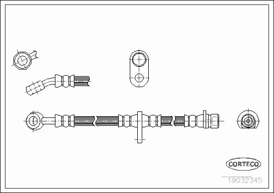 CORTECO PRZEWÓD HAMULCOWY 19032345 
