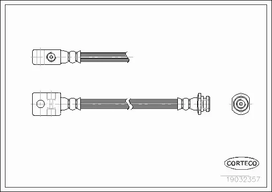 CORTECO PRZEWÓD HAMULCOWY 19032357 