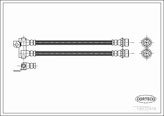 CORTECO PRZEWÓD HAMULCOWY 19032416 