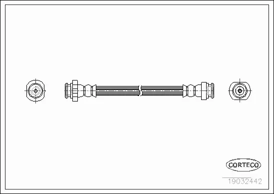 CORTECO PRZEWÓD HAMULCOWY 19032442 