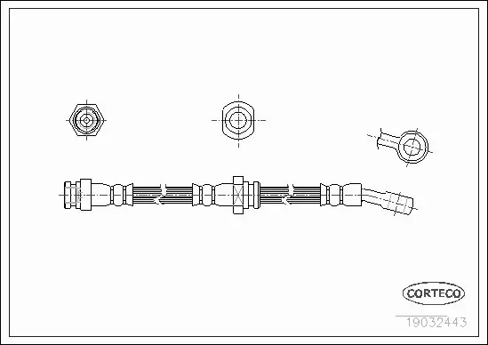 CORTECO PRZEWÓD HAMULCOWY 19032443 