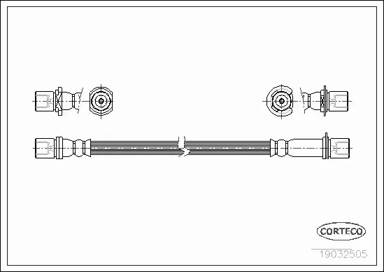 CORTECO PRZEWÓD HAMULCOWY 19032505 