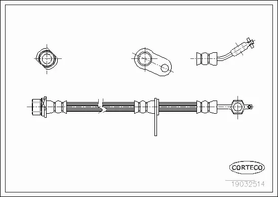 CORTECO PRZEWÓD HAMULCOWY 19032514 