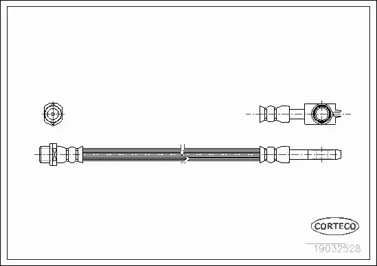 CORTECO PRZEWÓD HAMULCOWY TYŁ VW PASSAT B5 