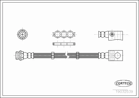 CORTECO PRZEWÓD HAMULCOWY 19032539 