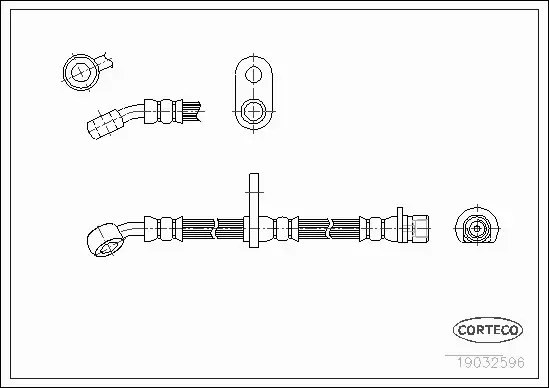 CORTECO PRZEWÓD HAMULCOWY 19032596 