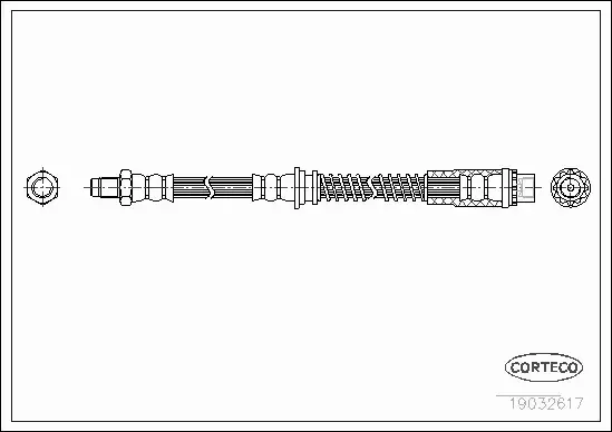 CORTECO PRZEWÓD HAMULCOWY 19032617 