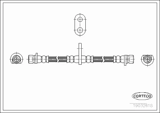 CORTECO PRZEWÓD HAMULCOWY 19032618 