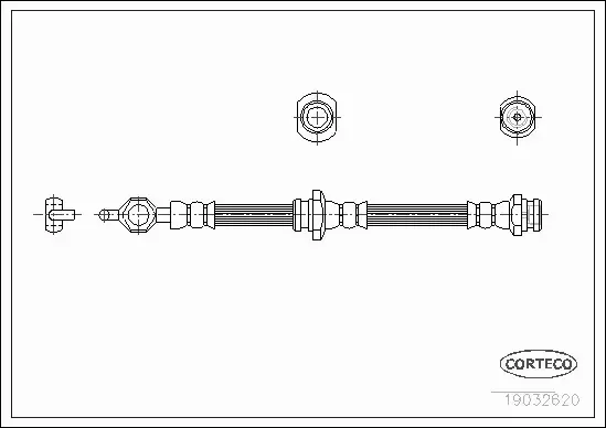 CORTECO PRZEWÓD HAMULCOWY 19032620 