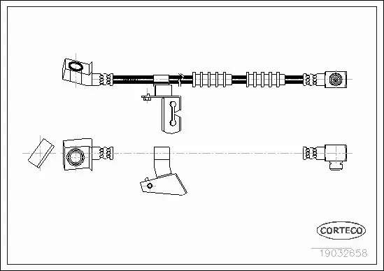 CORTECO PRZEWÓD HAMULCOWY 19032658 