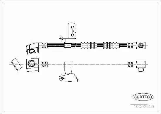 CORTECO PRZEWÓD HAMULCOWY 19032659 