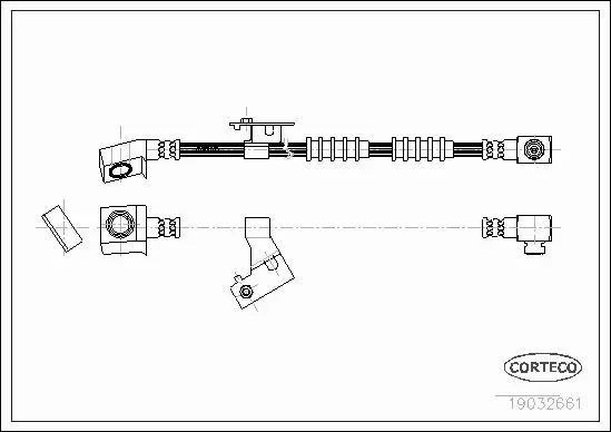 CORTECO PRZEWÓD HAMULCOWY 19032661 