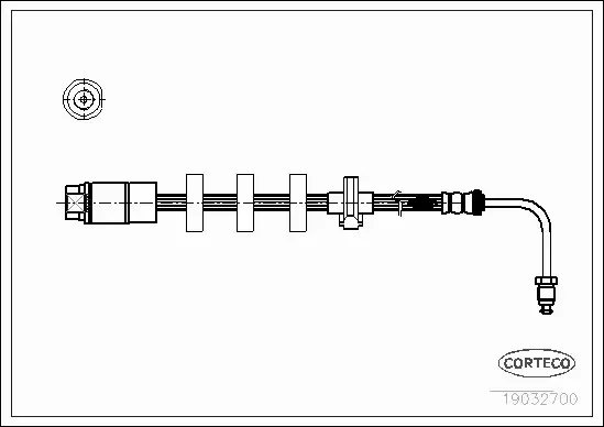 CORTECO PRZEWÓD HAMULCOWY 19032700 