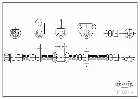 CORTECO PRZEWÓD HAMULCOWY 19032754 