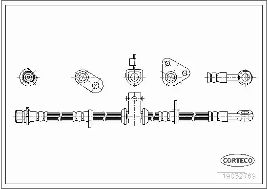 CORTECO PRZEWÓD HAMULCOWY 19032769 