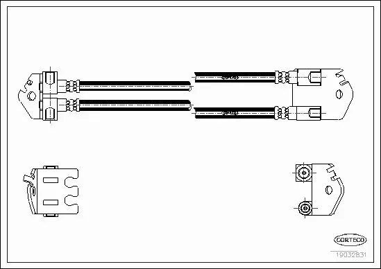 CORTECO PRZEWÓD HAMULCOWY 19032831 