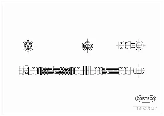 CORTECO PRZEWÓD HAMULCOWY 19032862 
