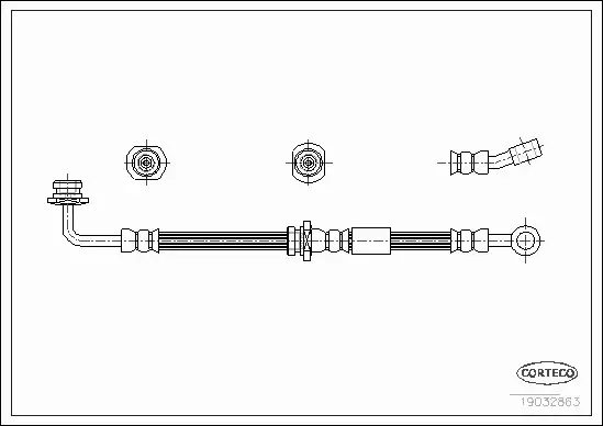 CORTECO PRZEWÓD HAMULCOWY 19032863 
