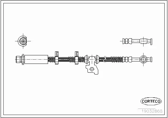 CORTECO PRZEWÓD HAMULCOWY 19032868 