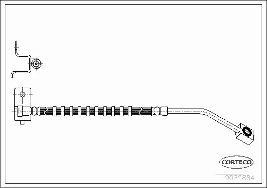 CORTECO PRZEWÓD HAMULCOWY 19032884 