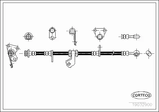 CORTECO PRZEWÓD HAMULCOWY 19032900 