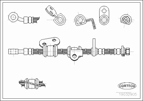 CORTECO PRZEWÓD HAMULCOWY 19032905 