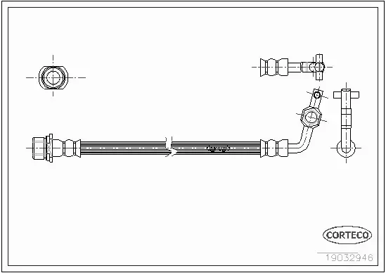 CORTECO PRZEWÓD HAMULCOWY 19032946 