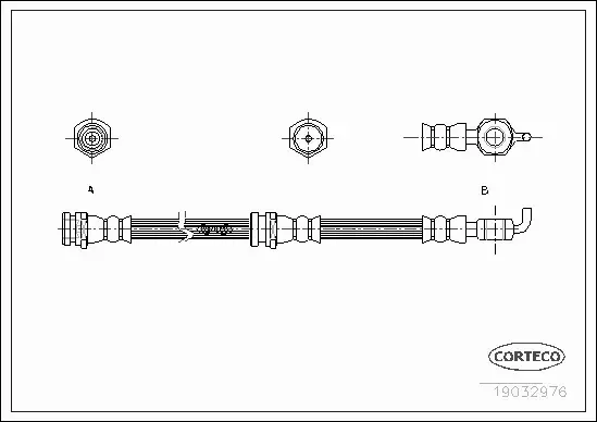 CORTECO PRZEWÓD HAMULCOWY 19032976 