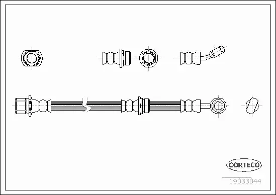 CORTECO PRZEWÓD HAMULCOWY 19033044 