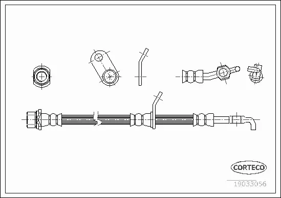 CORTECO PRZEWÓD HAMULCOWY 19033056 