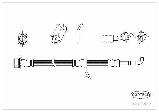 CORTECO PRZEWÓD HAMULCOWY 19033057 
