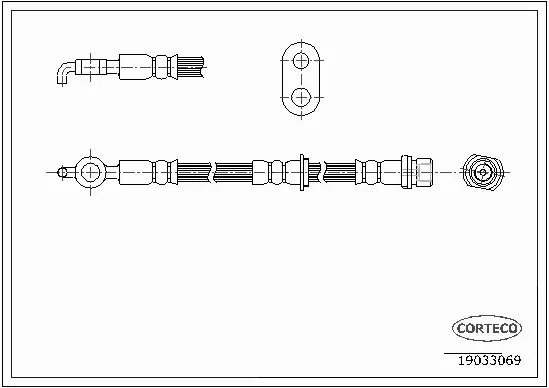 CORTECO PRZEWÓD HAMULCOWY 19033069 