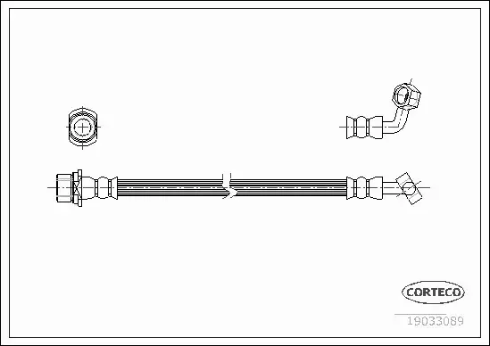 CORTECO PRZEWÓD HAMULCOWY 19033089 