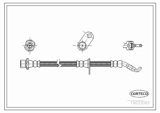 CORTECO PRZEWÓD HAMULCOWY 19033093 