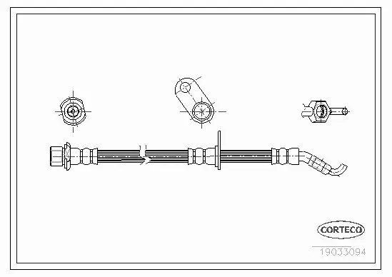 CORTECO PRZEWÓD HAMULCOWY 19033094 