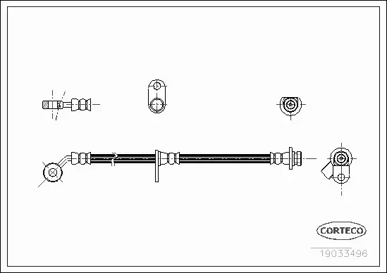 CORTECO PRZEWÓD HAMULCOWY 19033496 