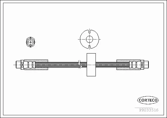 CORTECO PRZEWÓD HAMULCOWY 19033516 