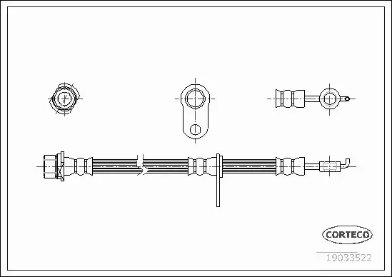 CORTECO PRZEWÓD HAMULCOWY 19033522 