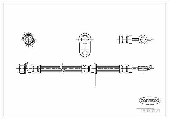 CORTECO PRZEWÓD HAMULCOWY 19033523 