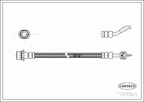 CORTECO PRZEWÓD HAMULCOWY 19033529 