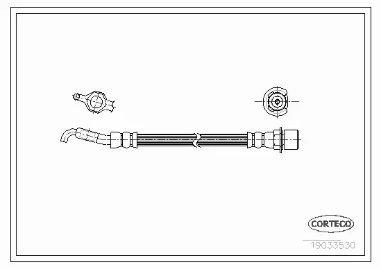 CORTECO PRZEWÓD HAMULCOWY 19033530 
