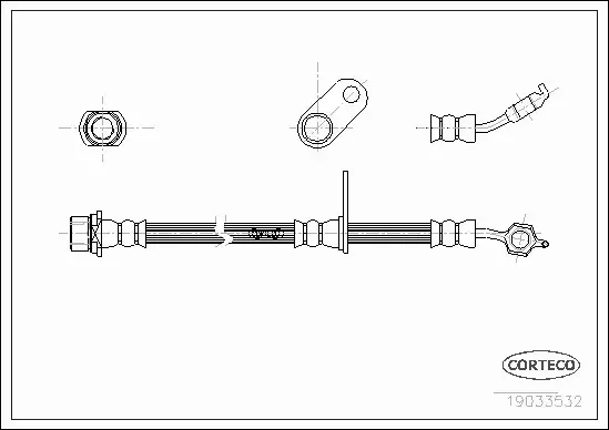 CORTECO PRZEWÓD HAMULCOWY 19033532 