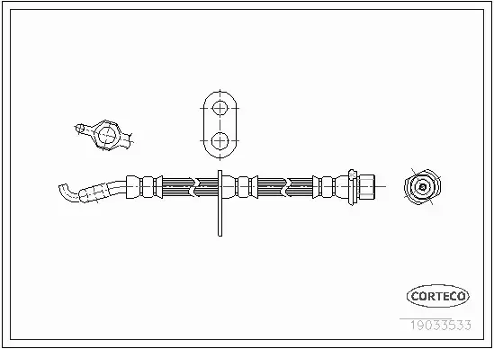 CORTECO PRZEWÓD HAMULCOWY 19033533 
