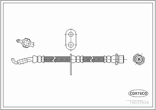 CORTECO PRZEWÓD HAMULCOWY 19033534 