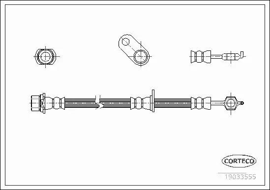 CORTECO PRZEWÓD HAMULCOWY 19033555 