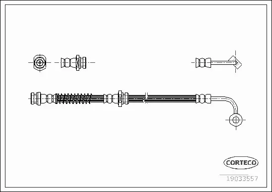 CORTECO PRZEWÓD HAMULCOWY 19033557 