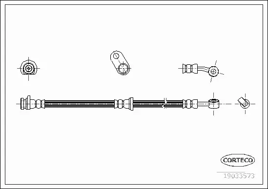 CORTECO PRZEWÓD HAMULCOWY 19033573 
