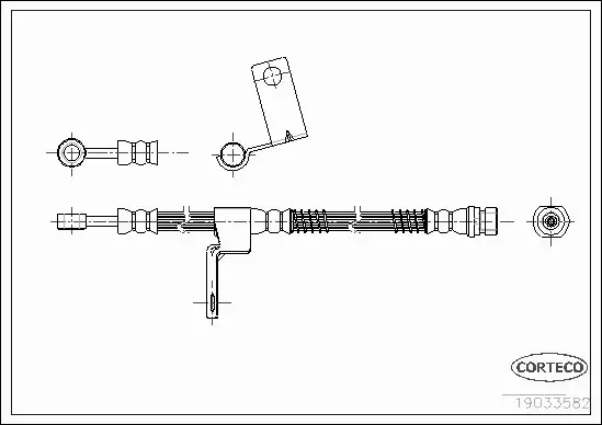 CORTECO PRZEWÓD HAMULCOWY 19033582 