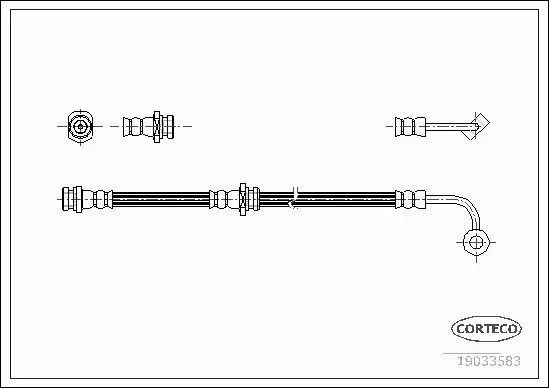 CORTECO PRZEWÓD HAMULCOWY 19033583 